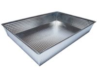 * High baking cake tin, tinplate, available in various sizes:<br>
<br>- 30X25X6 (BW 012)<br>
- 36X25X6 (BW 032) <br>
- 40X25X6 (BW 052)